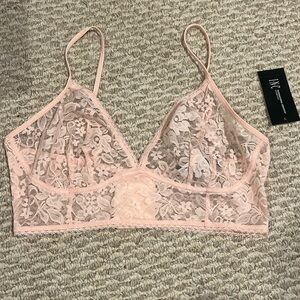 International concepts, pink lace bra